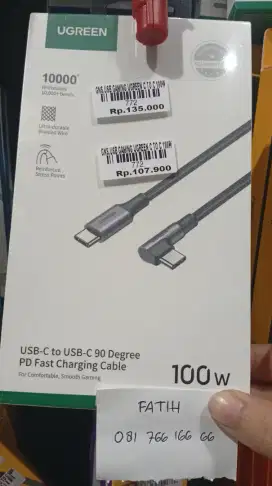 USB GAMING UGREEN C TO C 100W ATLANTIS DAHSYAT