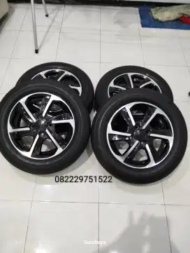 Velg Honda Brio RS L+Ban Bridgestone (seperti Baru)