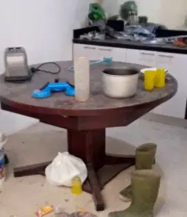 Meja Makan Lipat Jati Tua  Antik