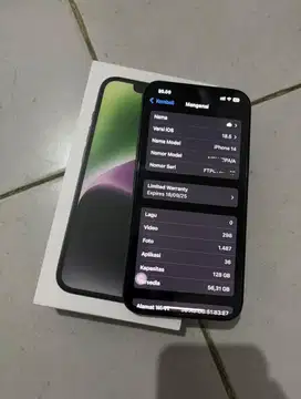 iPhone 14 ibox 128GB garansi aktif resmi indo