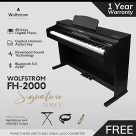 PIANO DIGITAL WOLFSTORM FH-2000 BLACKWOOD