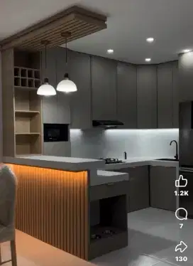 KITCHEN SET BEDROOM SET DESAIN INTERIOR DESIGN LEMARI PAKAIAN