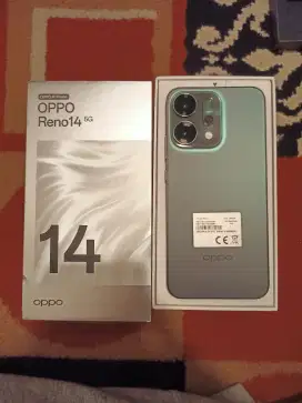 Jual Oppo Reno 14 5G Second Ram 12/256Gb Mulus Likenew Garansi Panjang