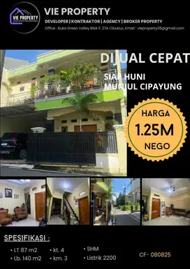 Rumah siap huni di Munjul Cipayung Jakarta Timur