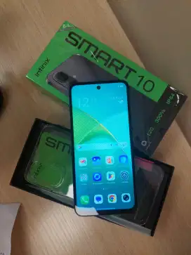 Infinix smart 10 4/64 garansi 1 tahun like new