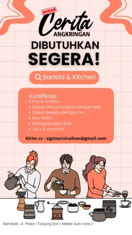 LOWONGAN PEKERJA UNTUK KARYAWAN ANGKRINGAN