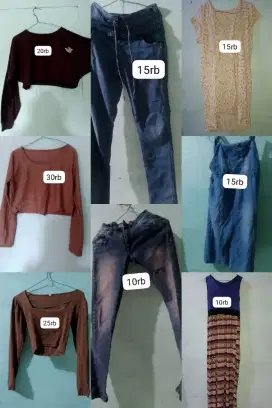 Baju sudah tidak di pakai murah murah