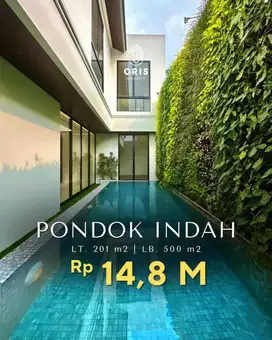 Turun Harga Rumah Brand New Ada Pool di Pondok Indah Jakarta Selatan