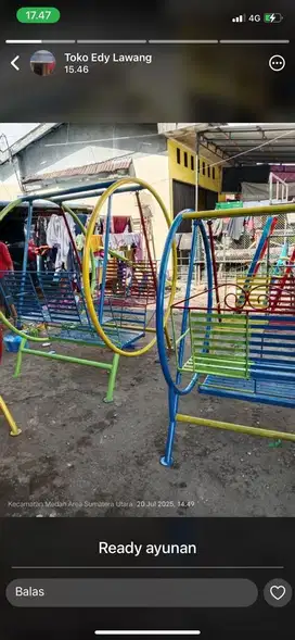 Perosotan, ayunan, jungkat jungkit, playground, mangkok putar