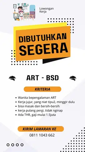 Lowongan ART di BSD