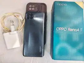Oppo reno 4f 8/128 siap pakai