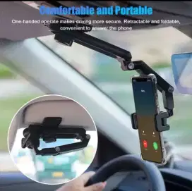 Universal amartphone car holder sun visor 360 degree