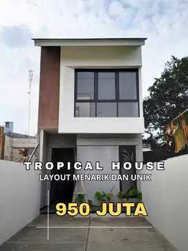 Rumah model tropical, konsep tata ruang unik dan menarik