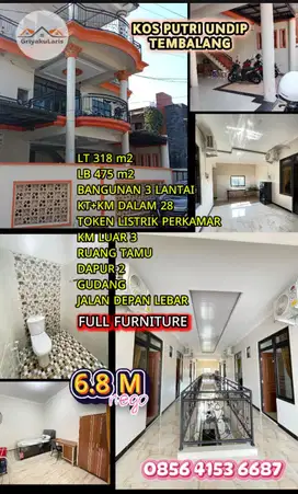 Rumah kos aktif putri di Tembalang