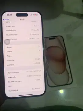 iPhone 15 128gb fullset mulus no minus