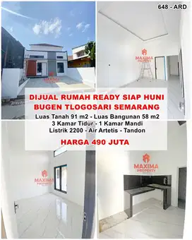 Jual rumah di semarang bugen tlogosari