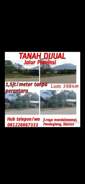 Tanah Hak milik djual