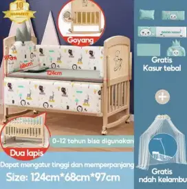 Jual Baby Crib kualitas baru, masih mulus tanpa lecet,belum terpakai