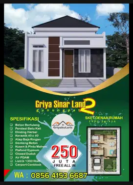 Rumah murah gunungpati view cantik jln mayaran sadeng