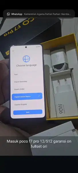 poco F7 pro 12/512 fullset ory