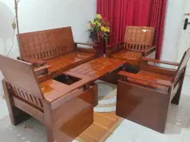 KURSI SET JATI BARU JUAL RUGI AJA SIAPA CEPAT