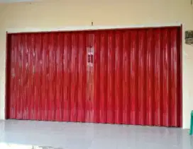 Rolling door folding gate kusen aluminium