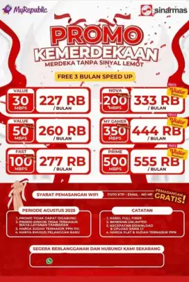 Layanan pemasangan wifi myrepublik
