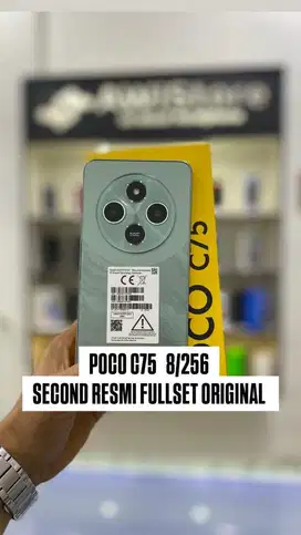 POCO C75  8/256GB SECOND RESMI FULLSET ORIGINAL