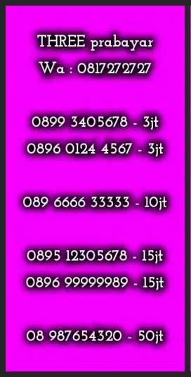 NOMOR CANTIK THREE
