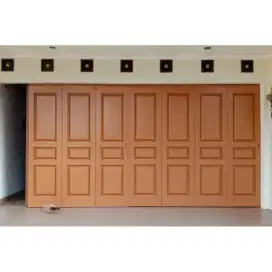 Pintu gerasi dan ruko model lipat motif terbaru