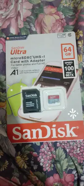Kartu memory Sandisk Ultra 64 gb baru