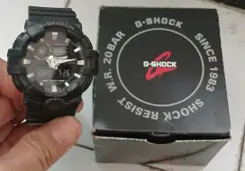 Casio G-Shock GA-700-1BDR Men Digital Analog Dial Black Resin Band