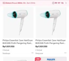 Hairdrayer atau pengering rambut