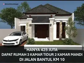 Rumah dekat Kantor Bupati Bantul di Jl Bantul KM 10 Siap Bangun