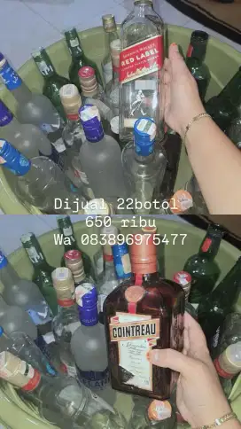 Dijual botol kosong buat hiasan rumah