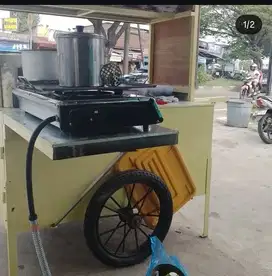 Gerobak Jualan Tanpa Kaca