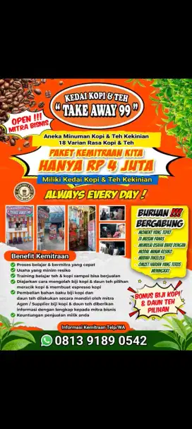 Buka usaha Minuman kopi & Teh