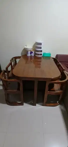 Kursi dan Meja Makan Jati Jepara Murah