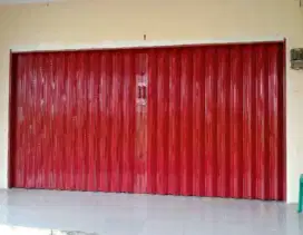 Folding gate kusen aluminium rolling door
