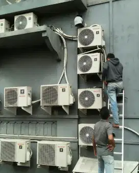 Service AC kulkas mesin cuci pompa air dll