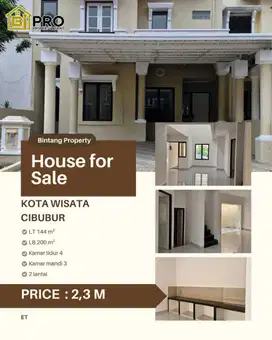 DIJUAL RUMAH KOTA WISATA CIBUBUR BARU RENOVASI HARGA NEGO