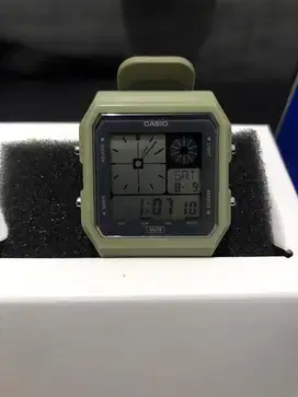 Jam tangan casio model 3551 warna green