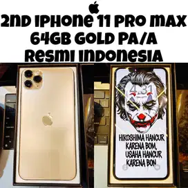 iPhone 11 Pro Max 64GB iBox Gold Resmi Indonesia PA/A 2nd Apple