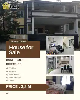 DIJUAL RUMAH DI BUKIT GOLF RIVERSIDE CIMANGGIS DEPOK