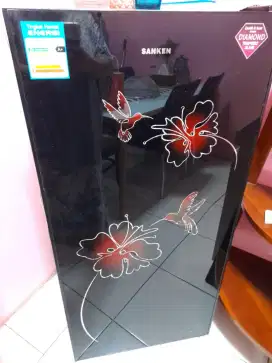 Kulkas sanken tempered glass 1 pintu