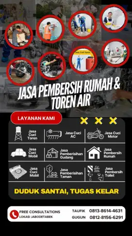 Jasa cuci toren air