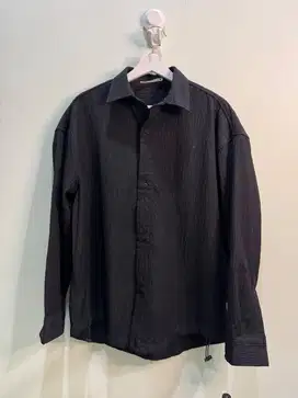 Kemeja Hitam Lengan Panjang Zara
