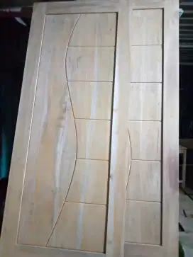 Jual daun pintu bahan kayu mahoni dan jati