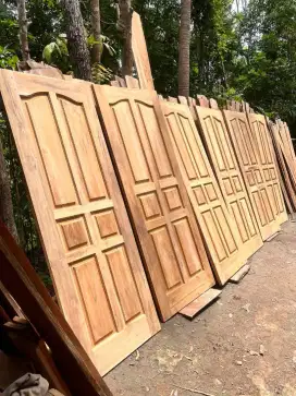 Jual daun pintu bahan kayu mahoni dan jati