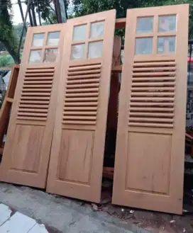Jual daun pintu bahan kayu mahoni dan jati